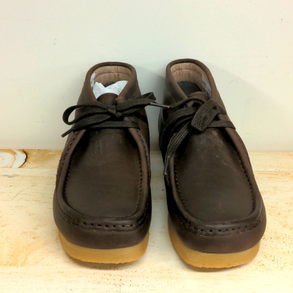 Clarks Stinson Hi Brown Oily - Picture 2 of 6